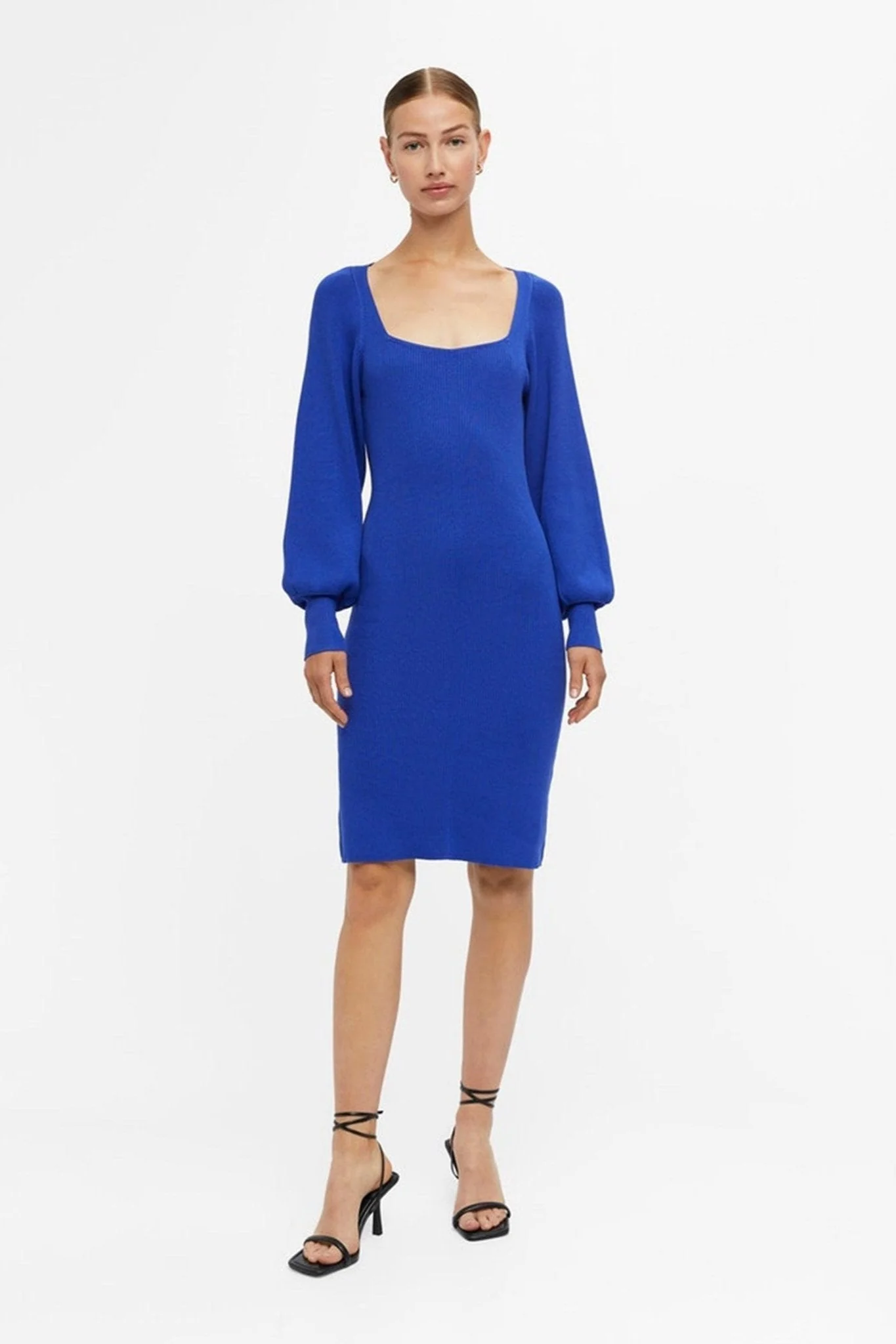 Agnes Strik Kjole - Clematis -blau - Image 3