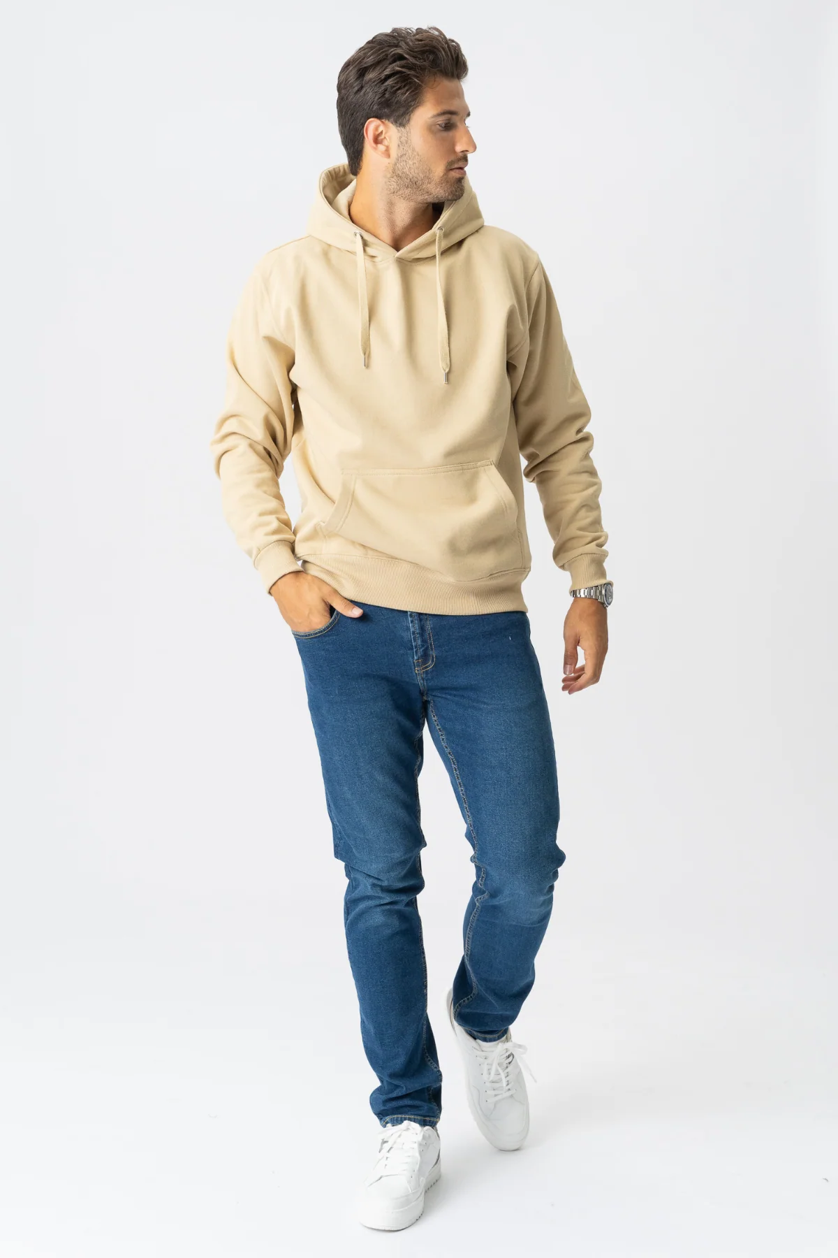 Basic Hoodie - Khaki - Image 3