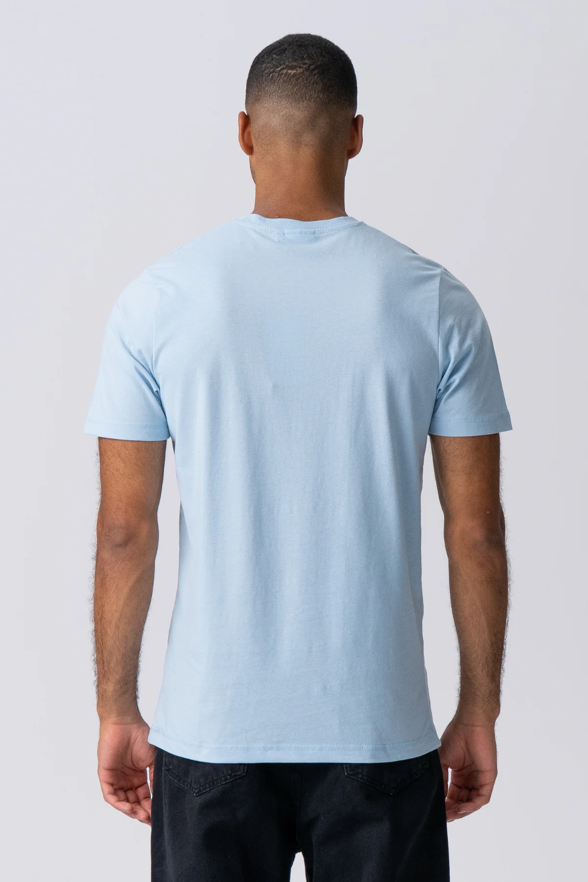 Basic T-Shirt - Hellblau - Image 4