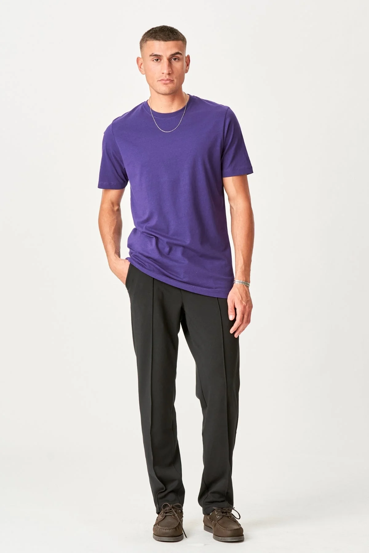 Basic T-Shirt - Lila - Image 3