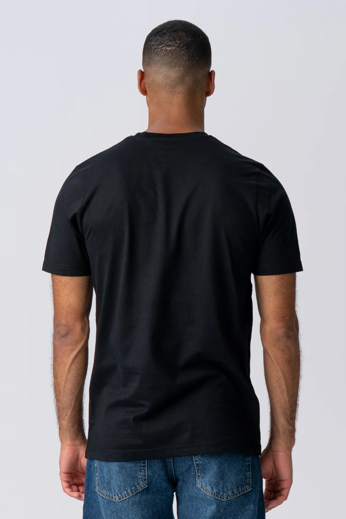 Basic T-shirt - Schwarz - Image 4