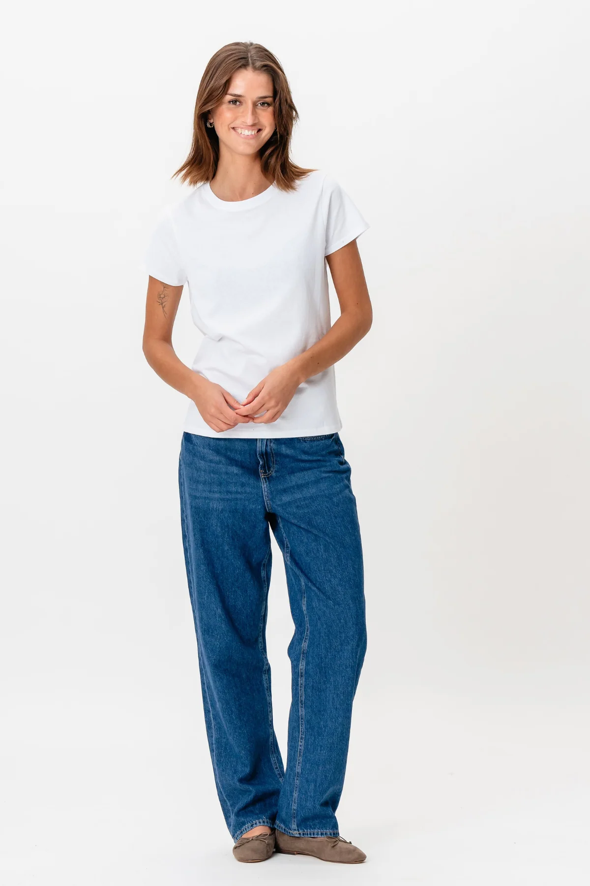 Basic T -Shirt - Weiß - Image 5