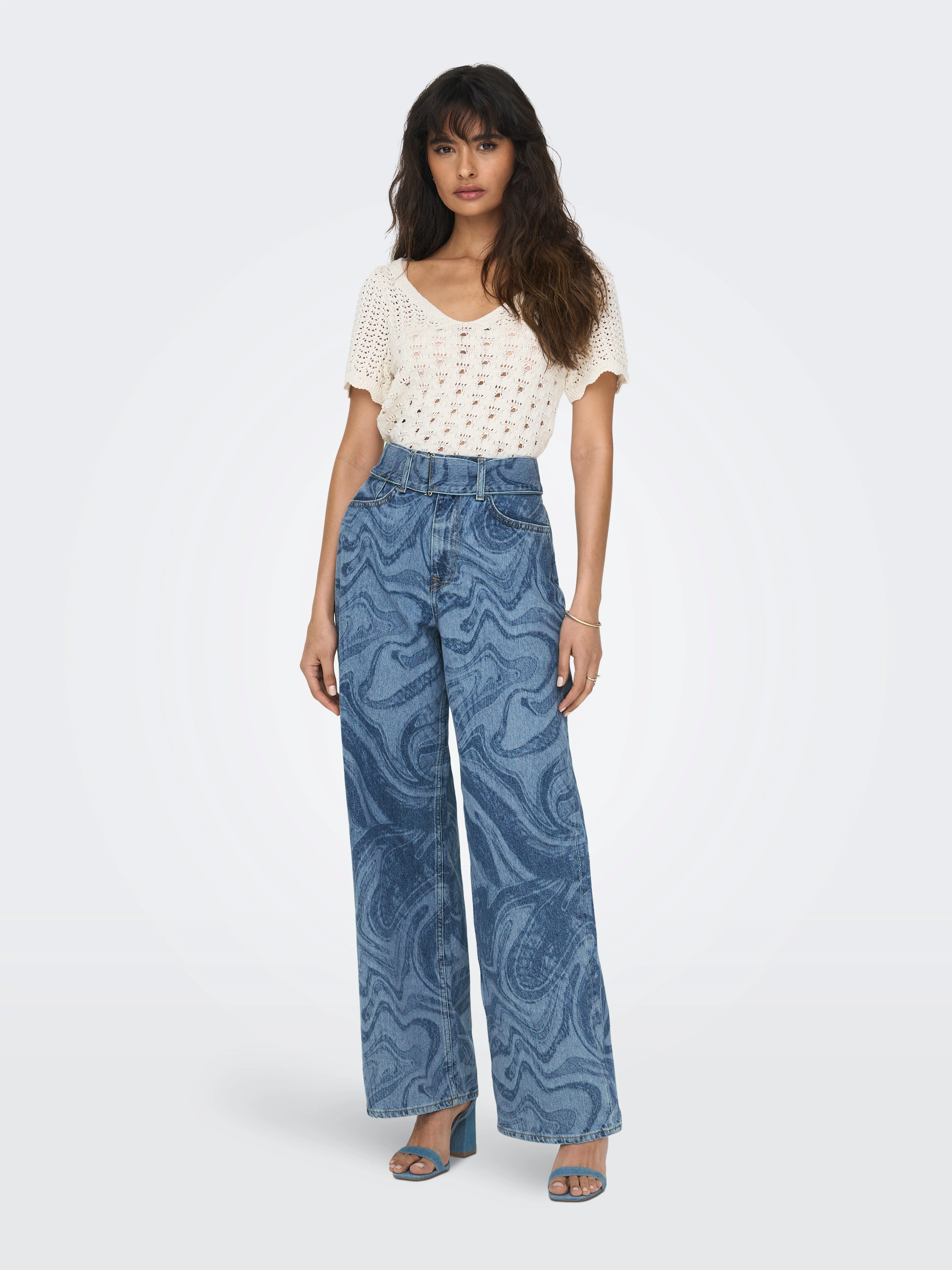 Esther Hope Print - mittelblauer Denim - Image 3