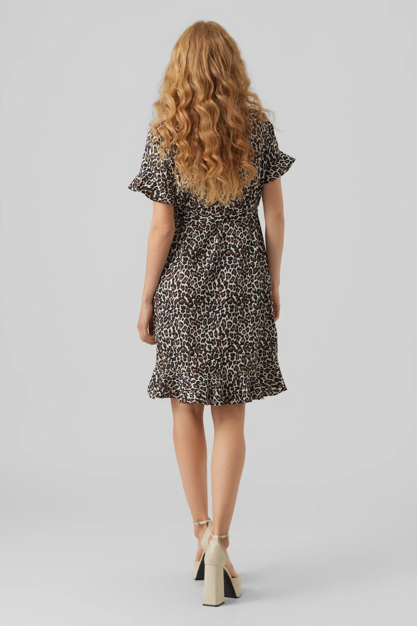 Henna Mini Wrap -Kleid - Haferflocken - Image 3